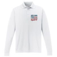 We The People Like To Party | 4th Of July Performance Long Sleeve Polo