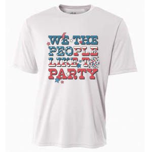 We The People Like To Party | 4th Of July Cooling Performance Crew T-Shirt