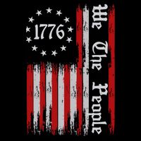 We The People 1776 Distressed Usa American Flag Bucket Hat