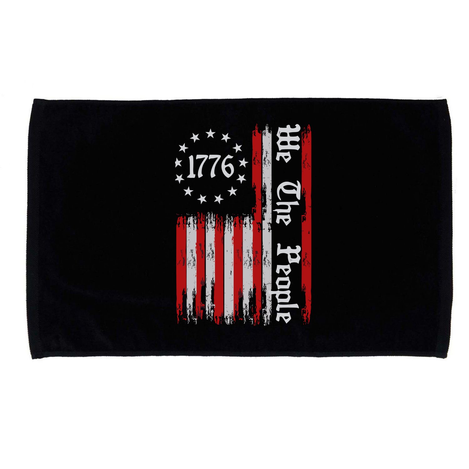 We The People 1776 Distressed Usa American Flag Microfiber Hand Towel