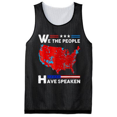 We The People Have Spoken Map Of 2024 Election Results Mesh Reversible Basketball Jersey Tank