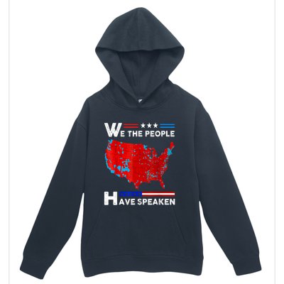 We The People Have Spoken Map Of 2024 Election Results Urban Pullover Hoodie