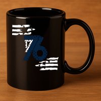 We The People 1776 American Flag 11oz C Handle Ceramic Mug