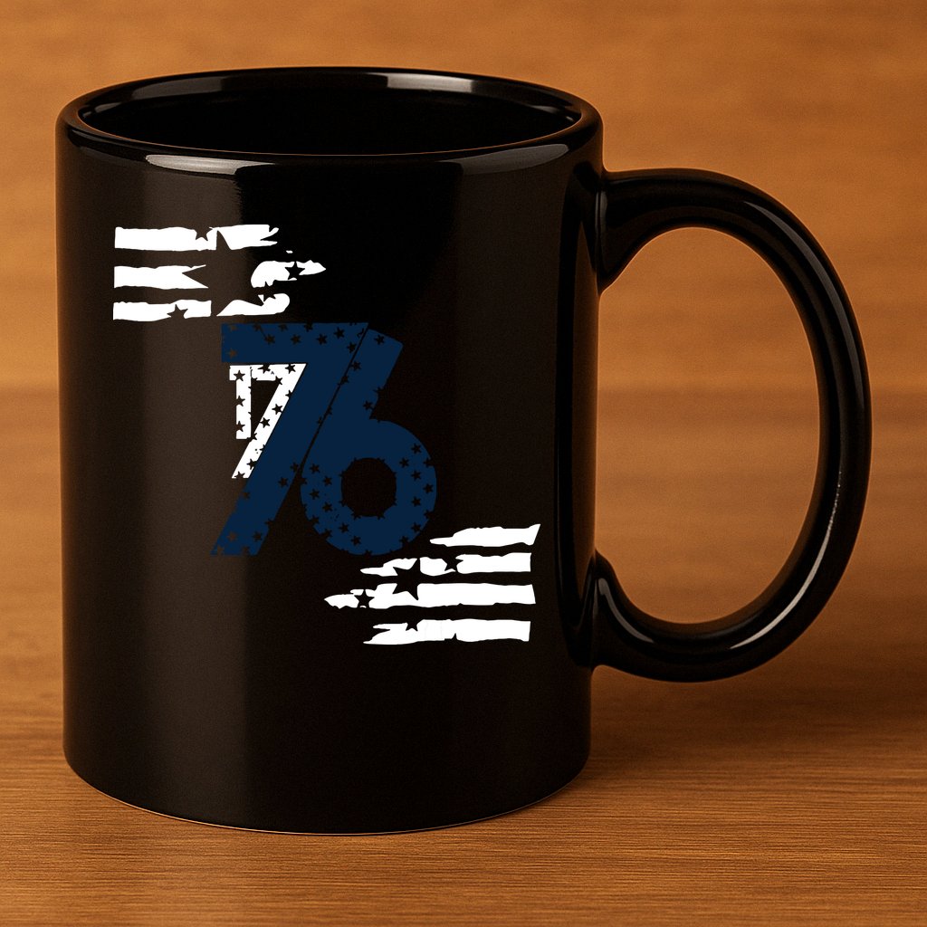 We The People 1776 American Flag 11oz C Handle Ceramic Mug
