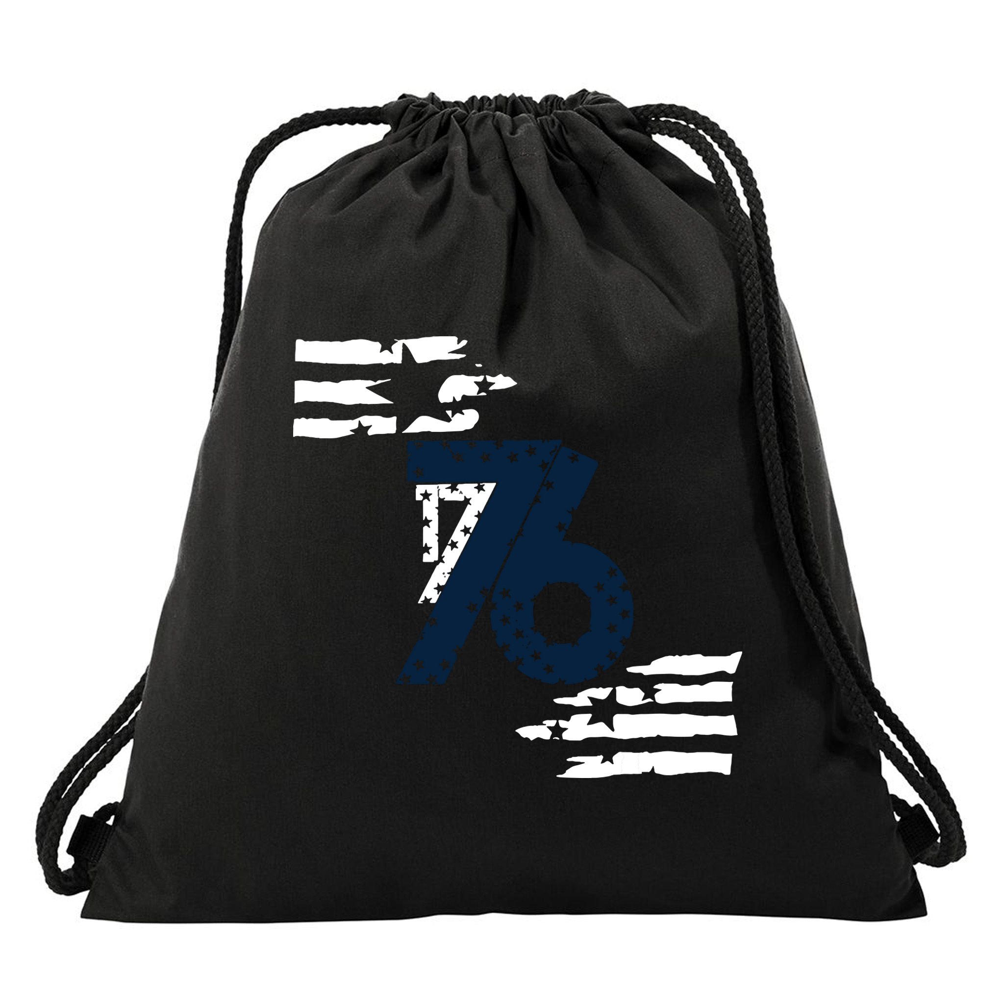 We The People 1776 American Flag Drawstring Bag