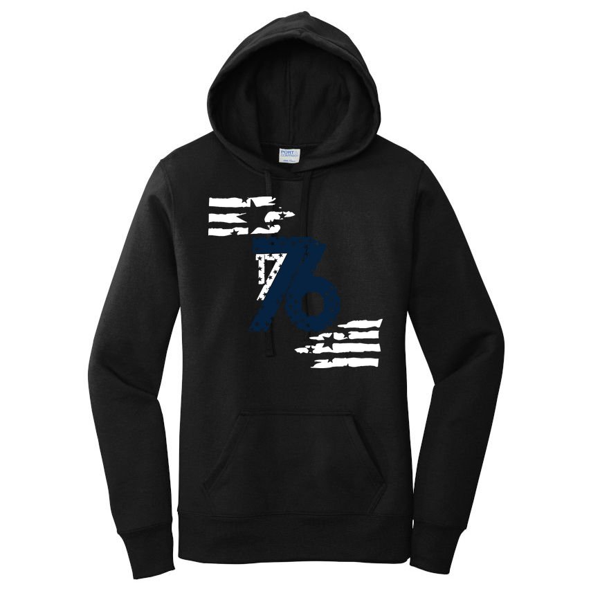 We The People 1776 American Flag Women's Pullover Hoodie