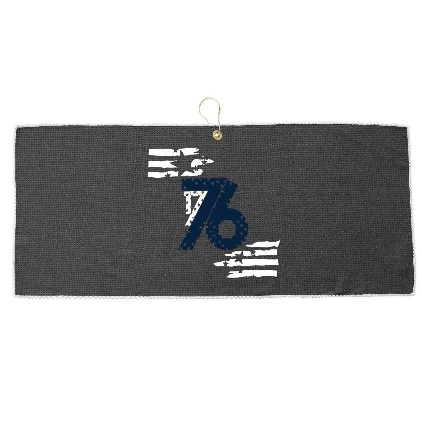 We The People 1776 American Flag Large Microfiber Waffle Golf Towel