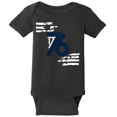 We The People 1776 American Flag Baby Bodysuit