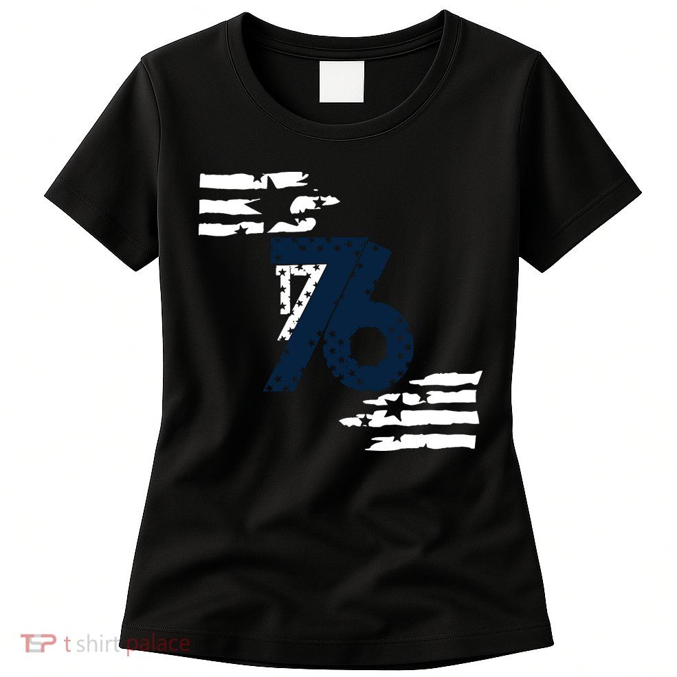 We The People 1776 American Flag Womens T-Shirt