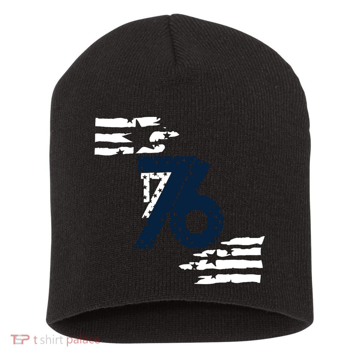 We The People 1776 American Flag Short Acrylic Beanie