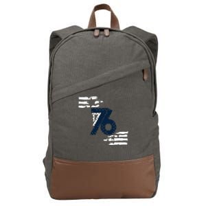 We The People 1776 American Flag Cotton Canvas Backpack