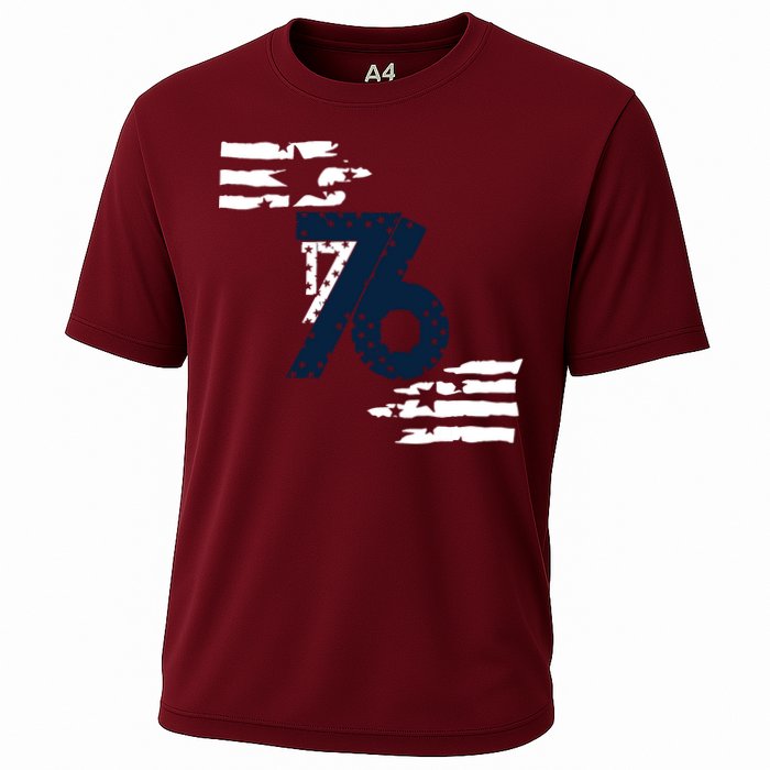 We The People 1776 American Flag Cooling Performance Crew T-Shirt