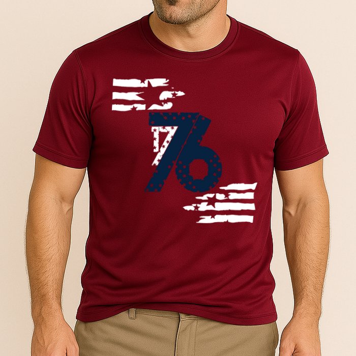 We The People 1776 American Flag Cooling Performance Crew T-Shirt
