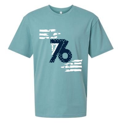 We The People 1776 American Flag Sueded Cloud Jersey T-Shirt