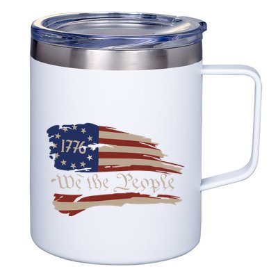 We The People 1776 Founding Fathers Constitution American 12oz Stainless Steel Coffee Mug