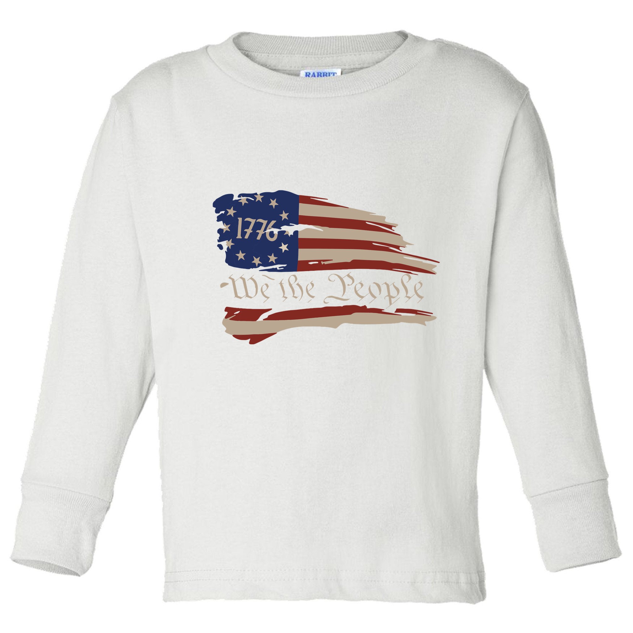 We The People 1776 Founding Fathers Constitution American Toddler Long Sleeve Shirt