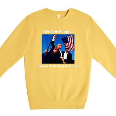 We The People I Stand With Donald Trump Premium Crewneck Sweatshirt