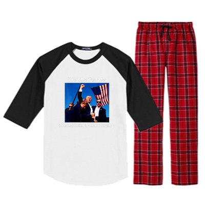 We The People I Stand With Donald Trump Raglan Sleeve Pajama Set