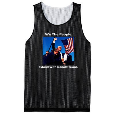 We The People I Stand With Donald Trump Mesh Reversible Basketball Jersey Tank