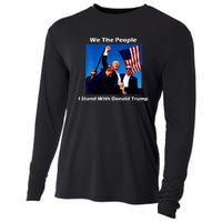 We The People I Stand With Donald Trump Cooling Performance Long Sleeve Crew