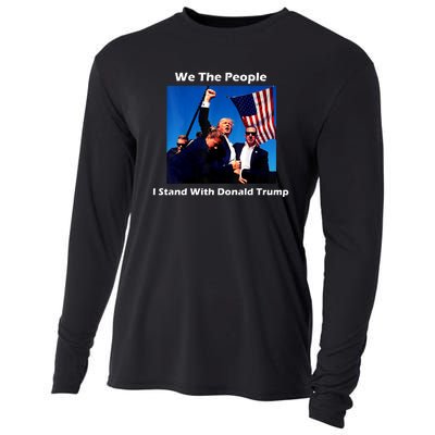 We The People I Stand With Donald Trump Cooling Performance Long Sleeve Crew