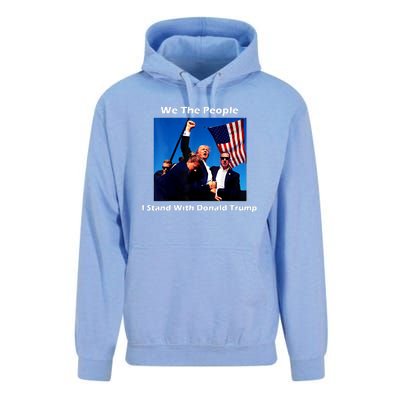 We The People I Stand With Donald Trump Unisex Surf Hoodie