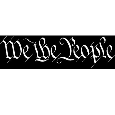 We The People Founding Fathers Constitution American Bumper Sticker