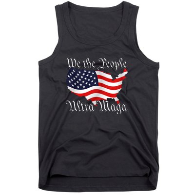 We The People Ultra Maga Pro Trump Conservative GOP US Flag Tank Top