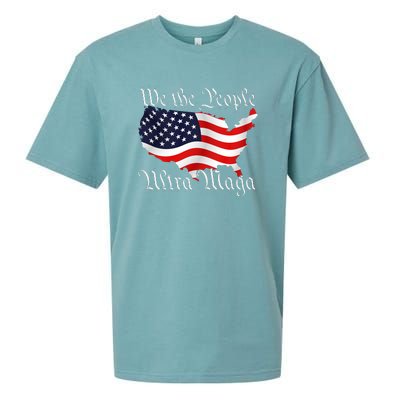 We The People Ultra Maga Pro Trump Conservative GOP US Flag Sueded Cloud Jersey T-Shirt