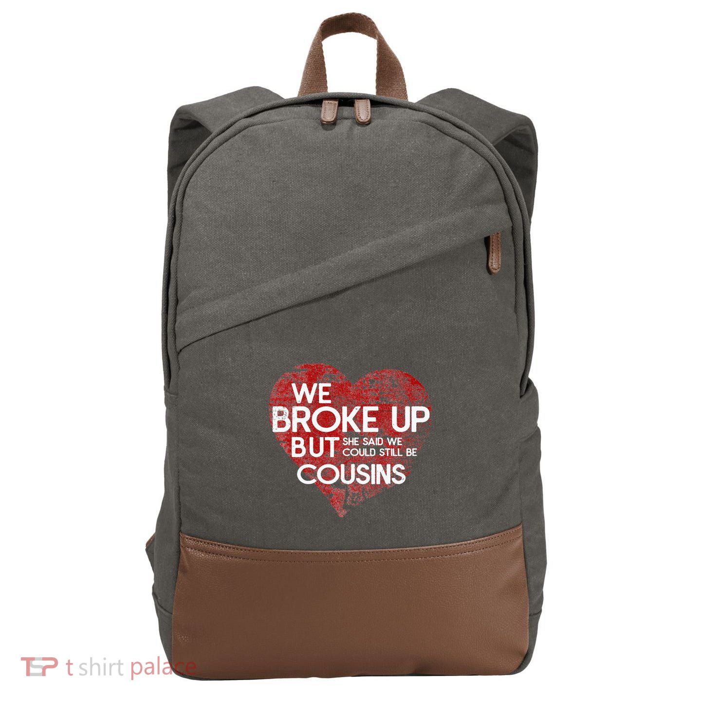 White Trash Party Attire Cousins Trailer Trash Redneck Cotton Canvas Backpack