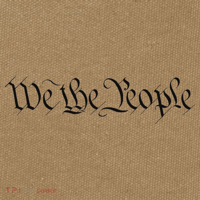 We The People Constitution Bill Of Rights American Cotton Canvas Backpack