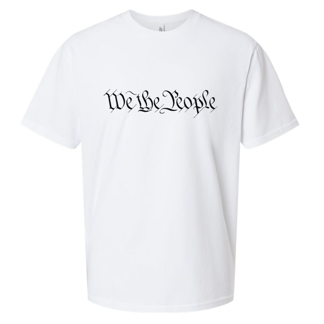 We The People Constitution Bill Of Rights American Sueded Cloud Jersey T-Shirt
