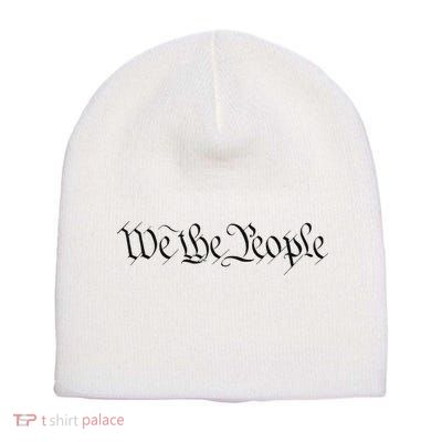 We The People Constitution Bill Of Rights American Short Acrylic Beanie