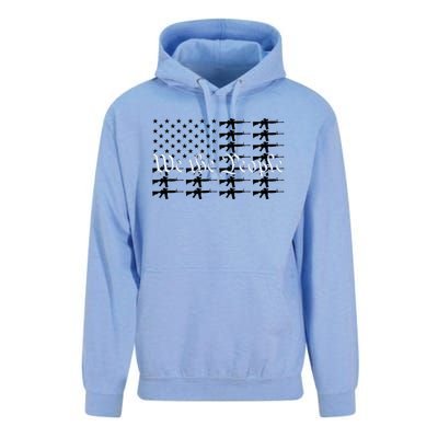 We The People Patriotic USA AR15 Rifle Flag 4th July Gun Unisex Surf Hoodie