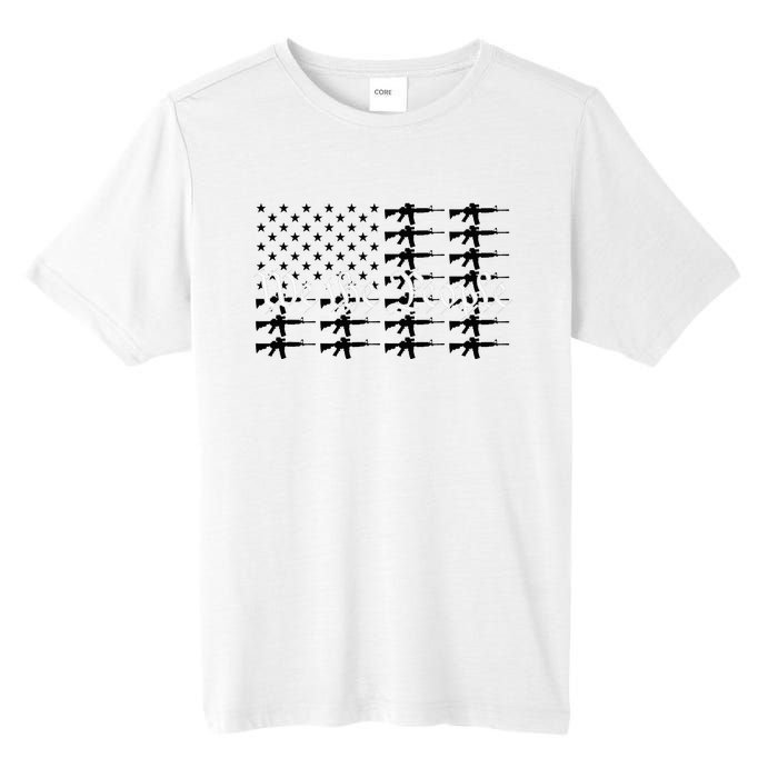 We The People Patriotic USA AR15 Rifle Flag 4th July Gun Tall Fusion ChromaSoft Performance T-Shirt