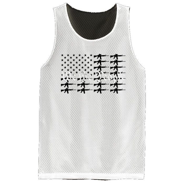 We The People Patriotic USA AR15 Rifle Flag 4th July Gun Mesh Reversible Basketball Jersey Tank