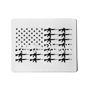 We The People Patriotic USA AR15 Rifle Flag 4th July Gun Mousepad