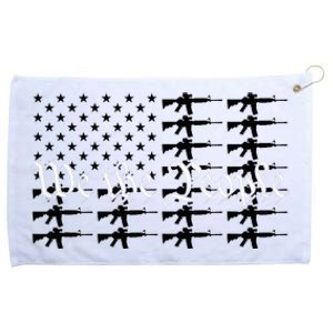 We The People Patriotic USA AR15 Rifle Flag 4th July Gun Grommeted Golf Towel