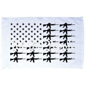 We The People Patriotic USA AR15 Rifle Flag 4th July Gun Microfiber Hand Towel