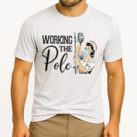 Working The Pole Funny ER Nurse Life Emergency Room Nursing Cooling Performance Crew T-Shirt