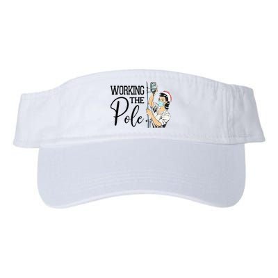 Working The Pole Funny ER Nurse Life Emergency Room Nursing Visor