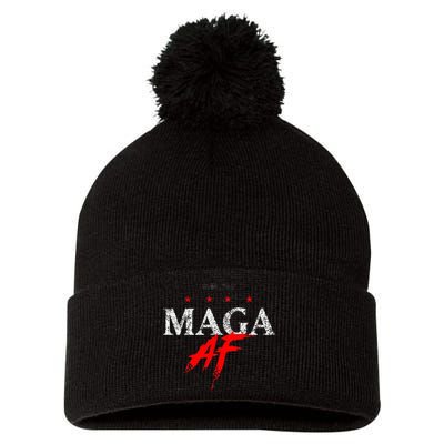 We The People Maga Af Pom Pom 12in Knit Beanie