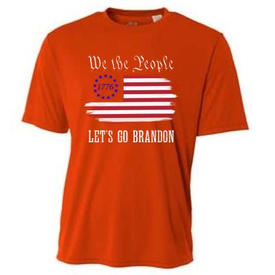 We The People LetS Go Brandon American Flag Gift Cooling Performance Crew T-Shirt