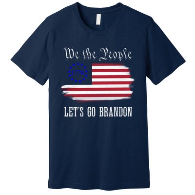 We The People LetS Go Brandon American Flag Gift Premium T-Shirt