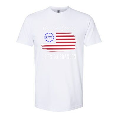 We The People LetS Go Brandon American Flag Gift Softstyle CVC T-Shirt