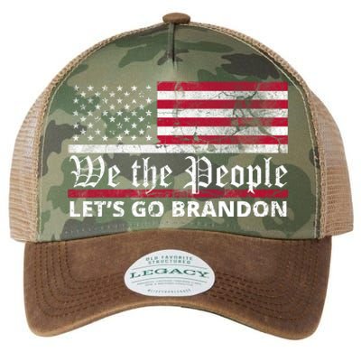 We The People Let's Go Brandon Patriotic Legacy Tie Dye Trucker Hat