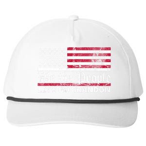 We The People Let's Go Brandon Patriotic Snapback Five-Panel Rope Hat