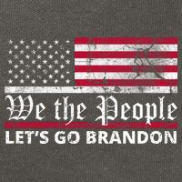 We The People Let's Go Brandon Patriotic Cotton Canvas Backpack