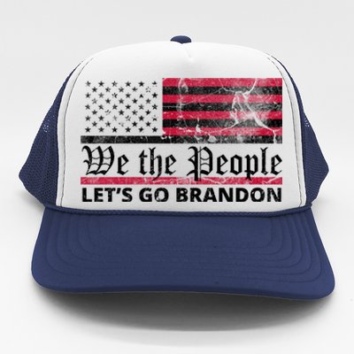 We The People Let's Go Brandon Patriotic Trucker Hat