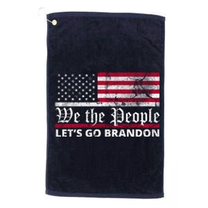 We The People Let's Go Brandon Patriotic Platinum Collection Golf Towel